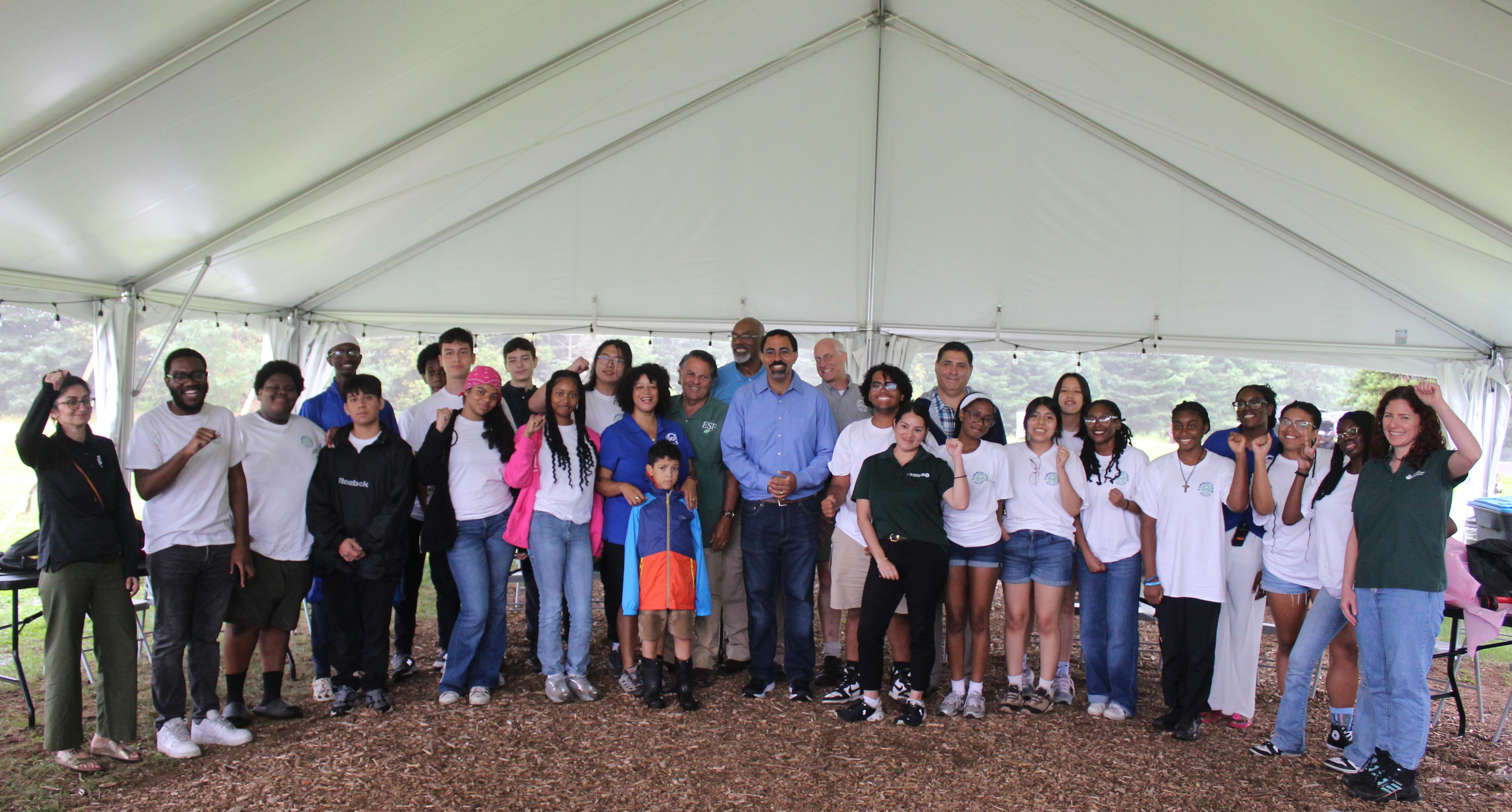 A cohort of Timbuctoo students at John Brown Farm