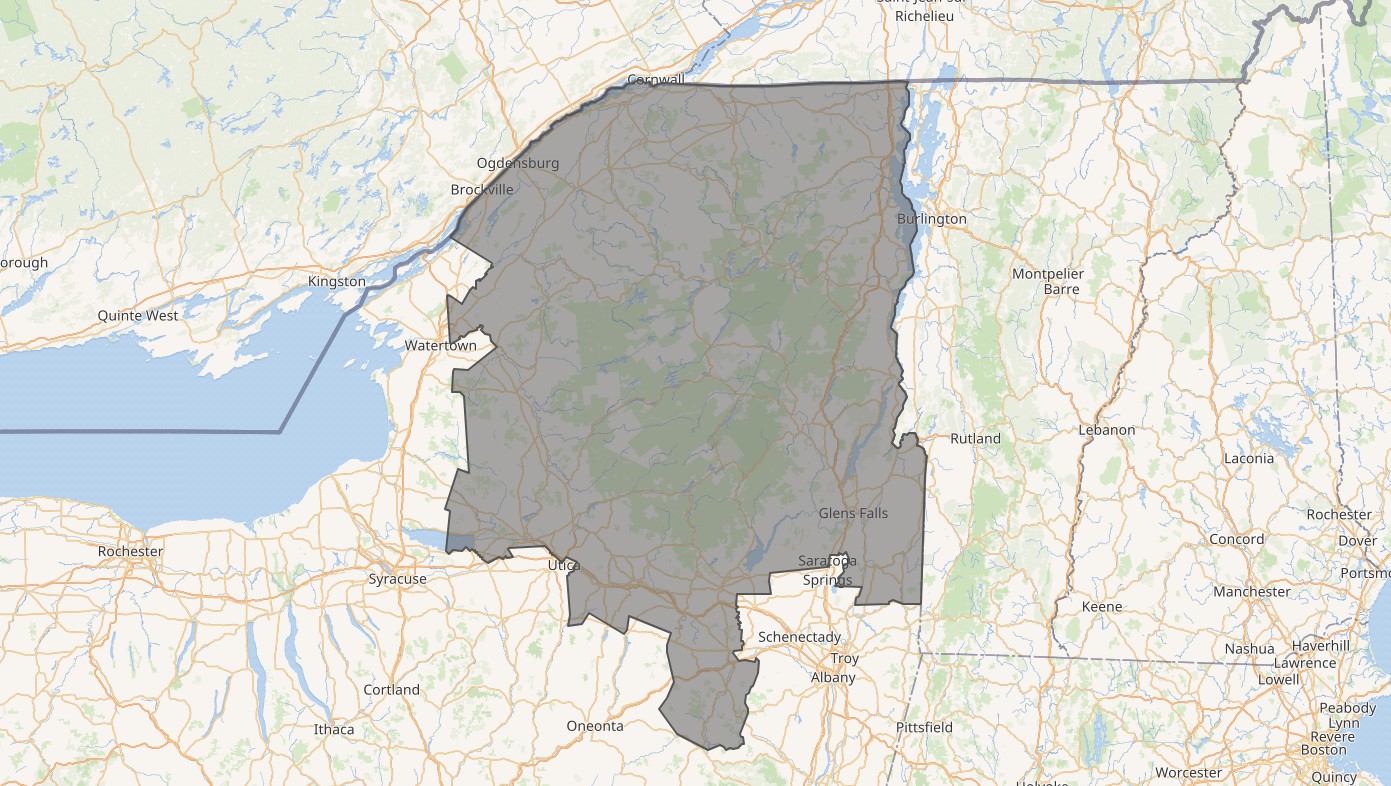 Map of congressional district NY 21