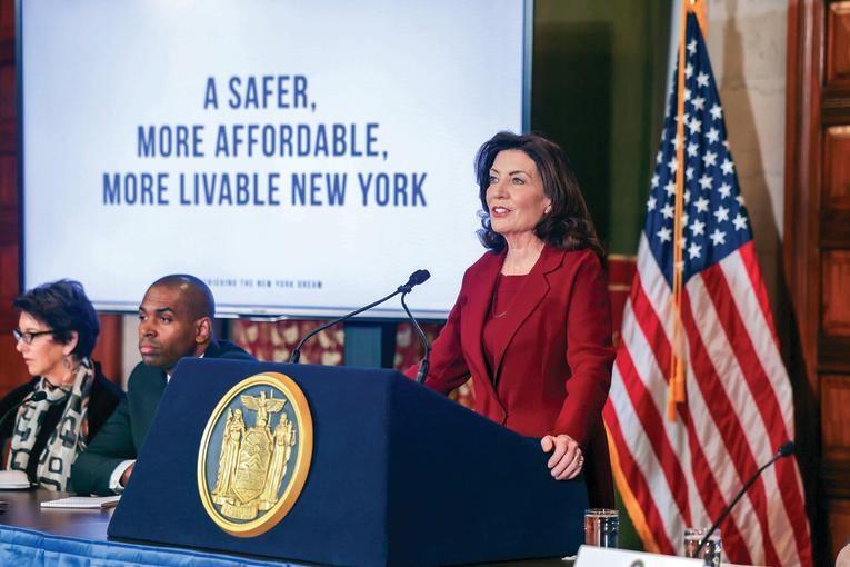 Gov. Hochul giving her state budget address