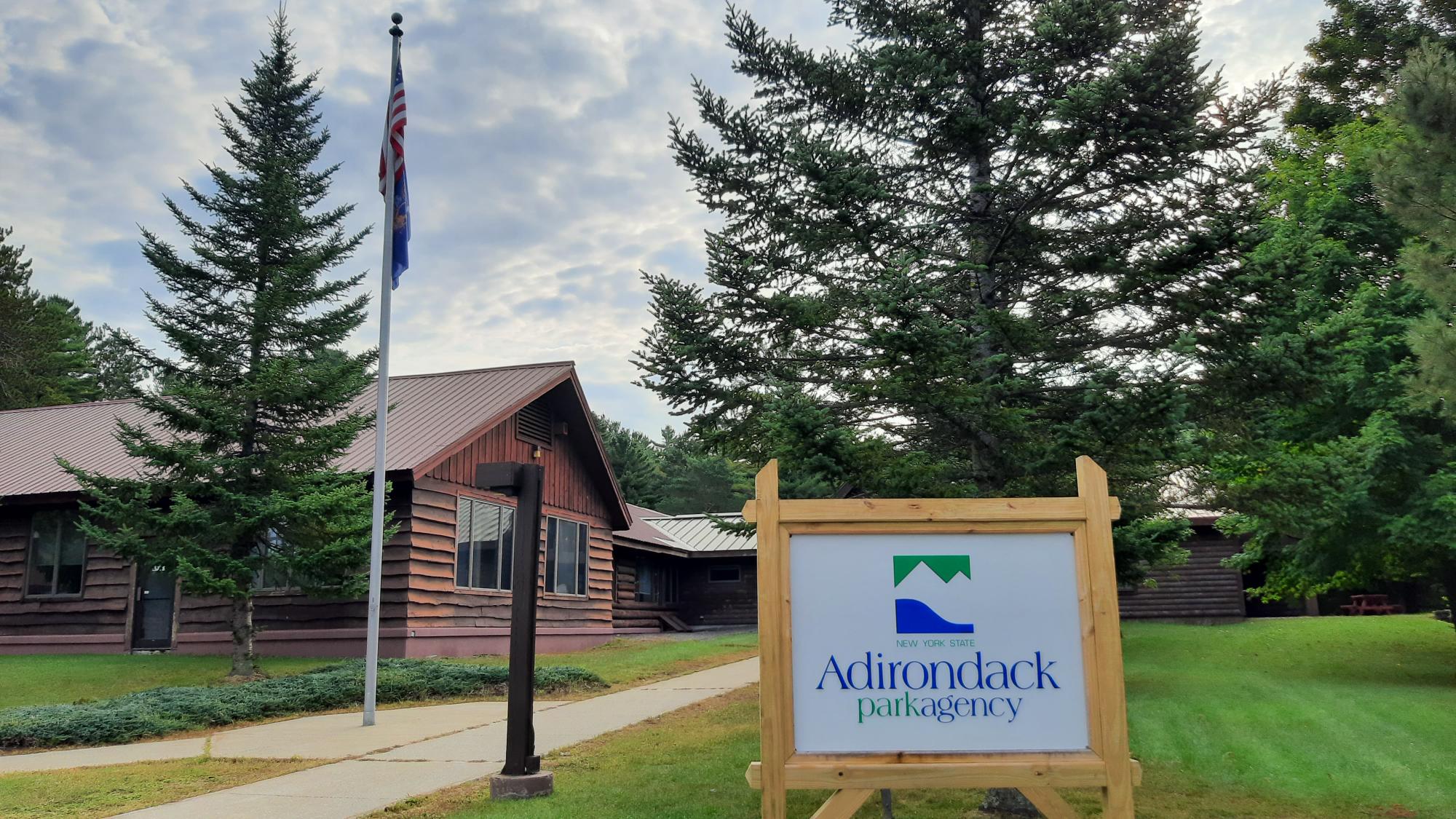 Exterior of the APA headquarters in Ray Brook