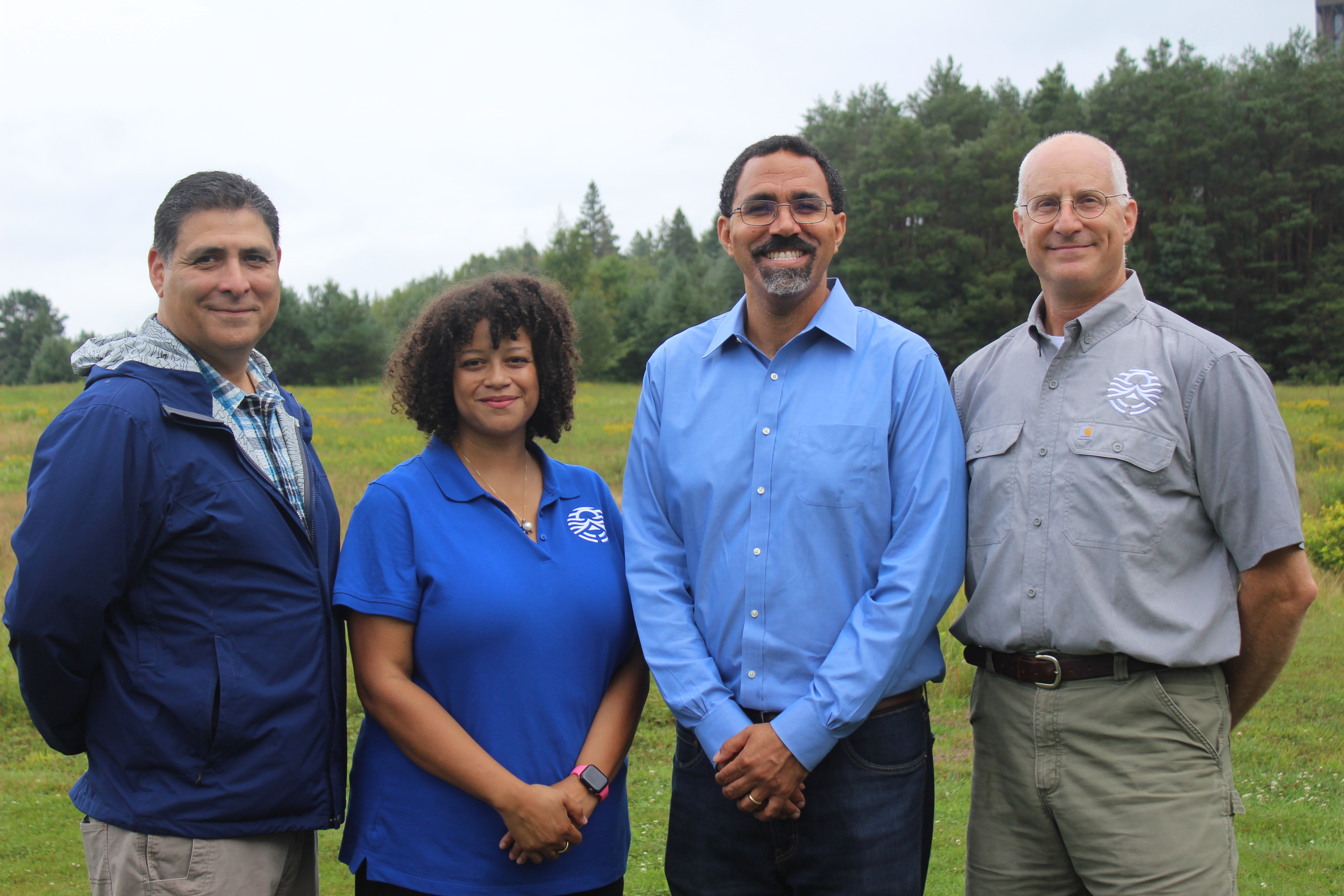 Rocci at John Brown's Farm with Assemblymember Solages, SUNY Chancellor King, and ESF professor Paul Hai