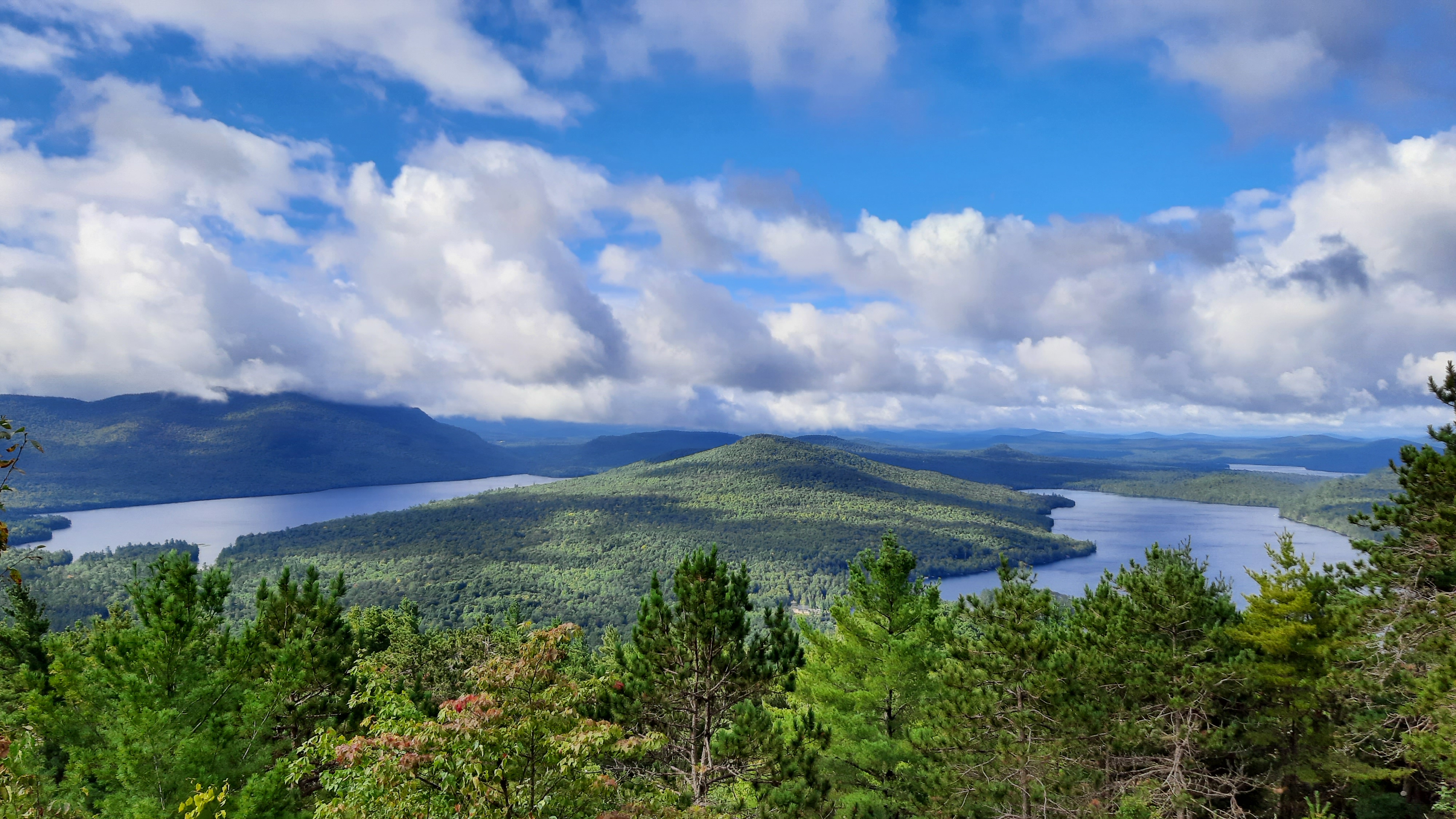 View of Silver Lake and Taylor Pond in the Adirondacks